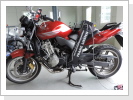 Mobile Motorrad-Rahmenvermessung an Honda CBF 600