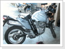 Mobile Motorrad-Rahmenvermessung an Honda XL 125V